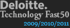 1e plaats Deloitte Technology Fast50 - 2009/2010/2011